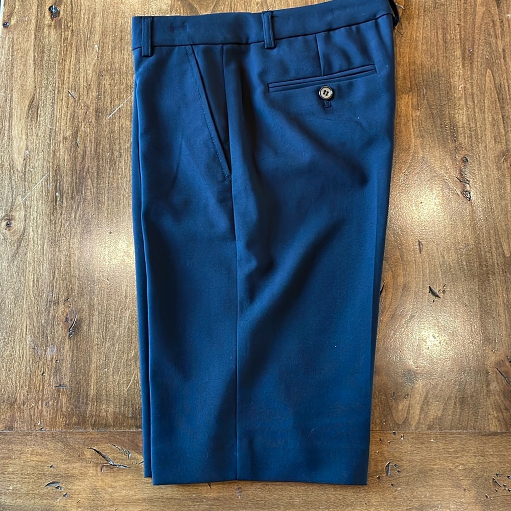 THEORY Palmer Black Wool Bermuda Shorts 0